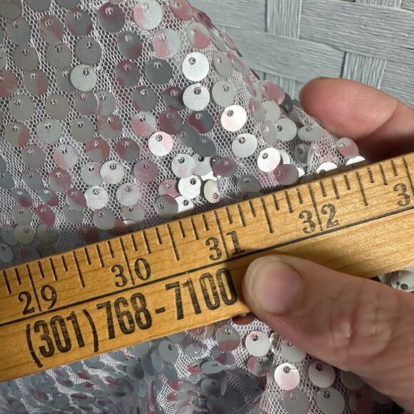 Lane Bryant women’s blouse sequins front poncho style lavender party plus size - Picture 6 of 8